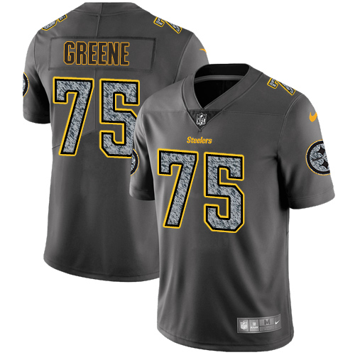 Nike Steelers #75 Joe Greene Gray Static Youth Stitched NFL Vapor Untouchable Limited Jersey